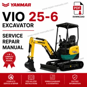 Yanmar VIO 25-6 Excavator Service Repair Manual PDF Download