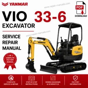 Service Repair Manual for Yanmar VIO 33-6 Excavator, showcasing detailed diagrams and instructions for effective repairs