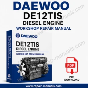 Daewoo DE12TIS diesel engine workshop repair manual PDF download cover image