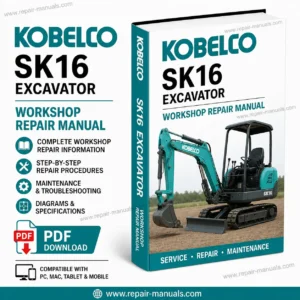 Kobelco SK16 Excavator Workshop Repair Manual