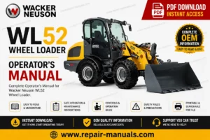 Wacker Neuson WL52 Wheel Loader Operator's Manual