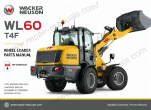 Wacker Neuson WL60 T4F Parts Manual PDF Download