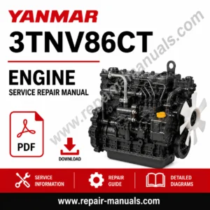 Yanmar 3TNV86CT Engine Service Repair Manual, showcasing engine diagrams and repair guidelines