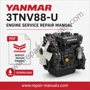 Yanmar 3TNV88 U Engine Service Repair Manual, showcasing diagrams and essential maintenance guidelines