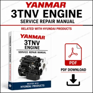 Yanmar 3TNV Engine Service Repair Manual, showcasing engine diagrams and repair guidelines