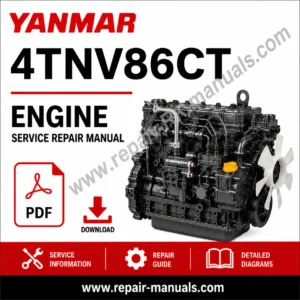 Yanmar 4TNV86CT Engine Service Repair Manual, showcasing engine diagrams and repair guidelines