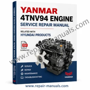 Service manual for Yanmar 4TNV94, detailing engine specifications and maintenance procedures