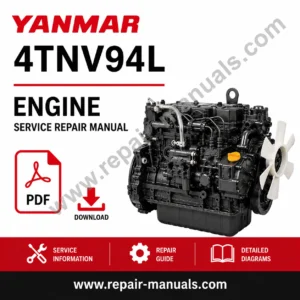 Yanmar 4TNV94L Engine Service Repair Manual, showcasing engine diagrams and service instructions