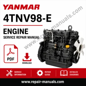 Yanmar 4TNV98-E Engine Service Repair Manual, showcasing engine diagrams and repair guidelines