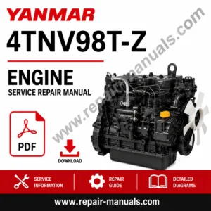 Yanmar 4TNV98-T Engine Service Repair Manual with images and instructions for engine servicing and repairs