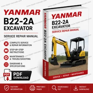Yanmar B22-2A Excavator Service Repair Manual PDF Download