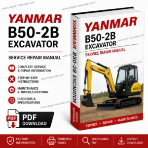 Yanmar B50-2B Excavator Service Repair Manual PDF Download
