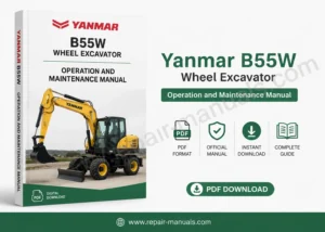 Yanmar B55W Wheel Excavator Operation and Maintenance Manual PDF