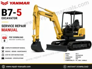 Yanmar B7-5 Excavator Service Repair Manual