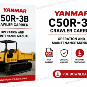 Yanmar C50R-3B Crawler Carrier Operation and Maintenance Manual, highlighting essential maintenance information