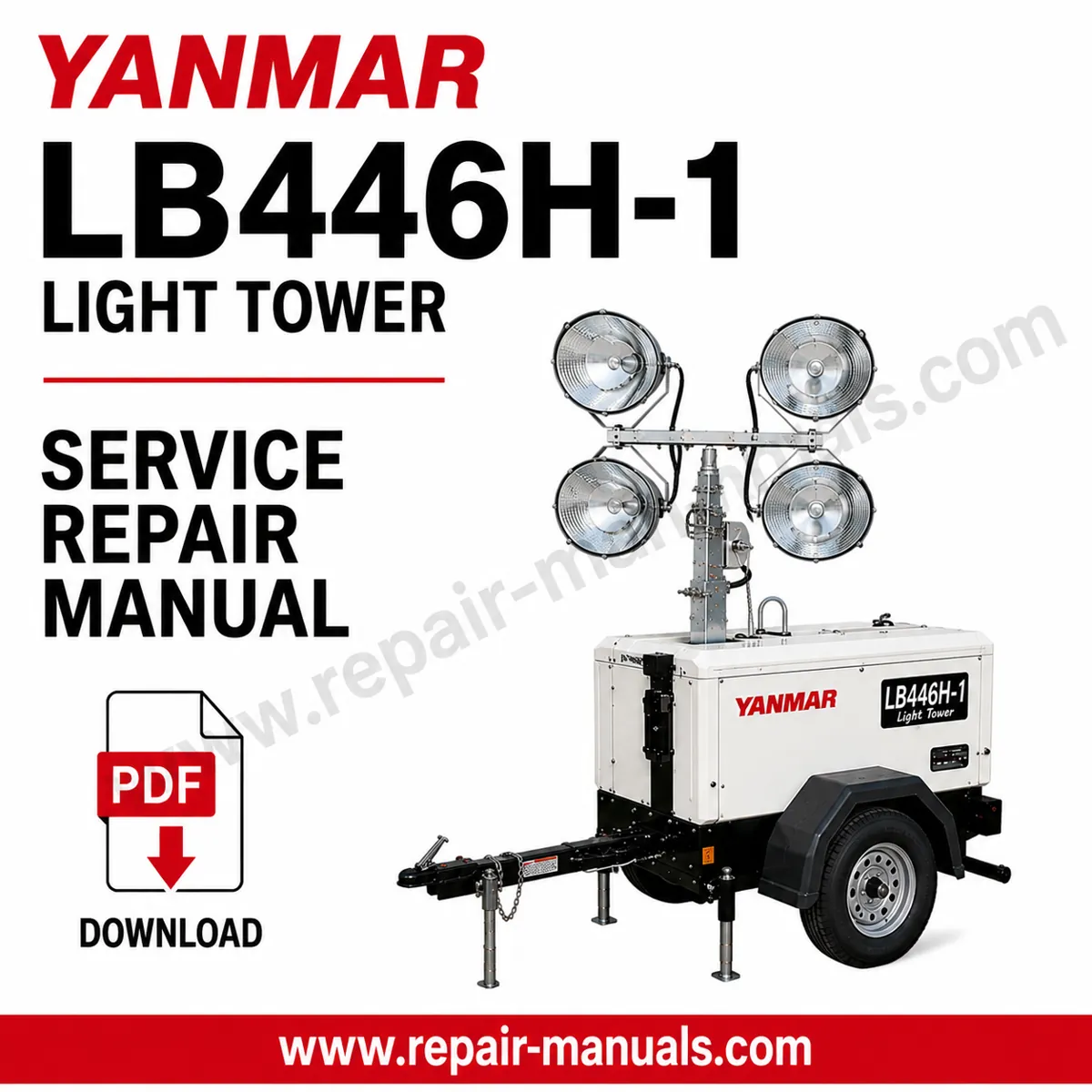 Yanmar LB446H-1 Light Tower repair manual with comprehensive service information and technical drawings for effective repairs