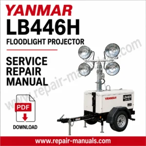 Yanmar LB446H Foodlight Projector Service Manual, displaying essential repair information and technical drawings