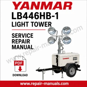 anmar LB446HB-1 Light Tower Service Repair Manual, displaying a detailed cover with repair instructions