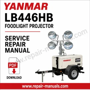 Yanmar LB446HB Foodlight Projector Service Repair Manual cover featuring technical illustrations and detailed instructions