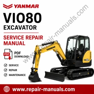 Service Repair Manual for Yanmar VIO80 Excavator, showcasing detailed diagrams and instructions for effective repairs