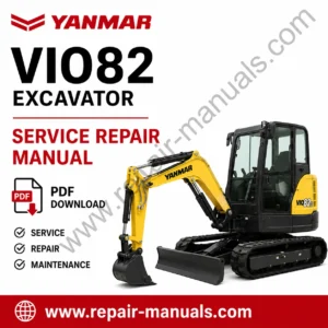 Yanmar VIO82 Excavator Service Repair Manual, showcasing the model and detailed repair