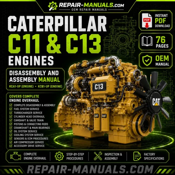 Caterpillar C11 & C13 Disassembly Assembly Manual PDF Download