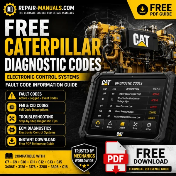 Free Caterpillar Diagnostic Code Information For Electronic Control ...