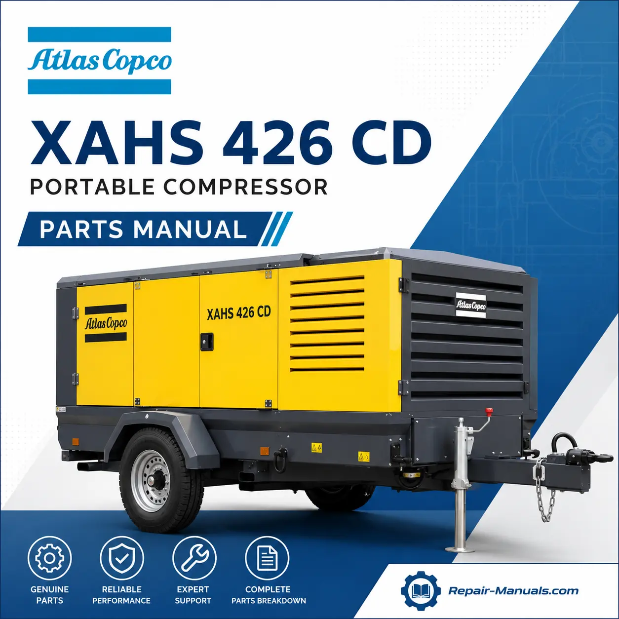 Atlas Copco XAHS 426 CD Portable Compressor Parts Manual PDF