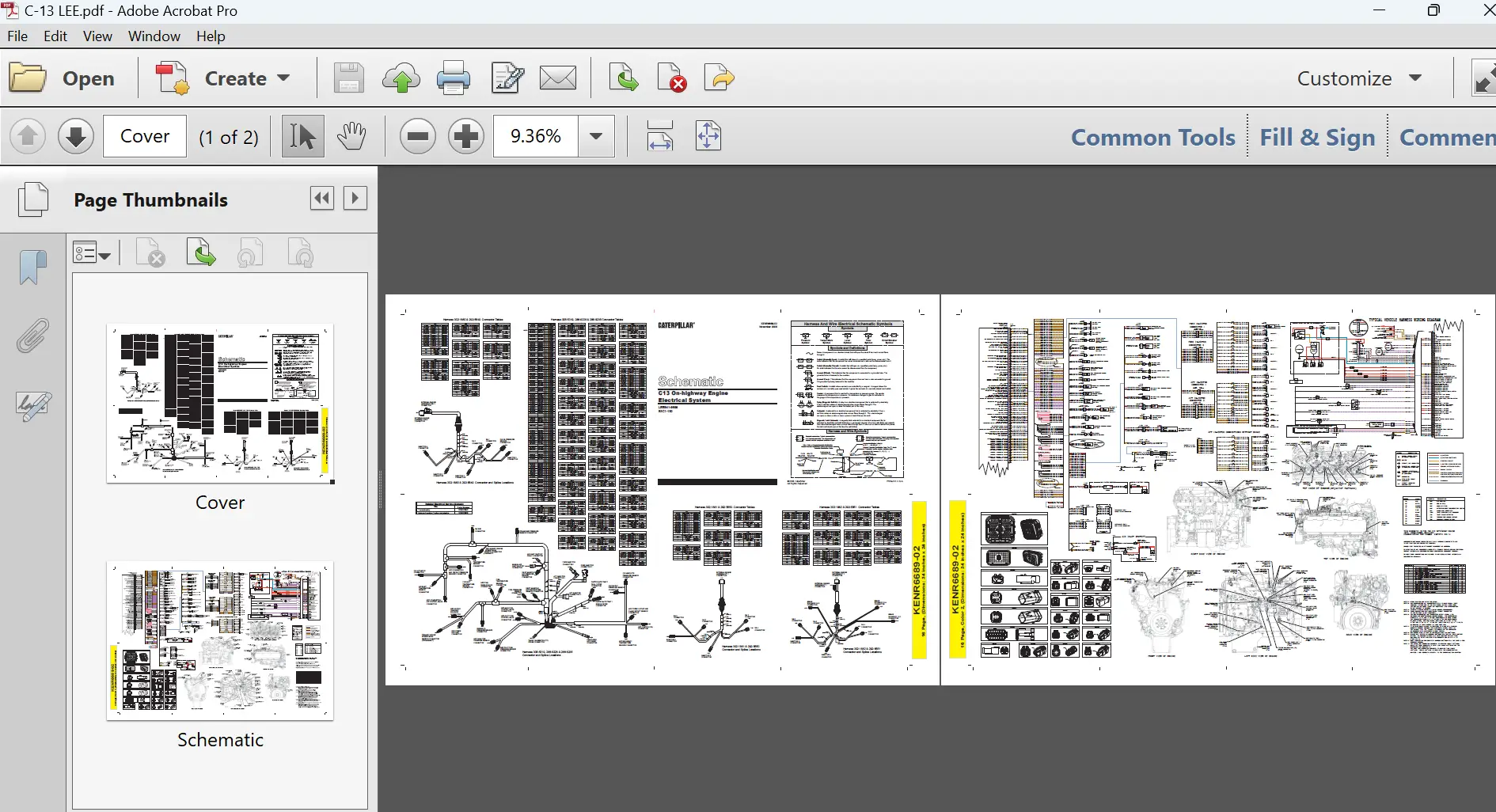 Caterpillar C13 On Highway Engine Electrical System Diagram PDF Download