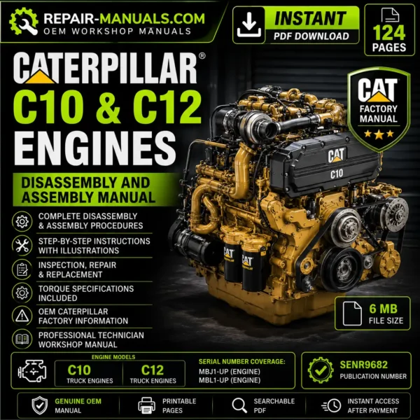 Caterpillar C10 And C12 Engines Disassembly And Assembly Manual PDF ...
