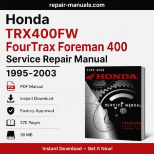 Honda TRX400FW FourTrax Foreman 400 Service Repair Manual (1995-2003 Models)