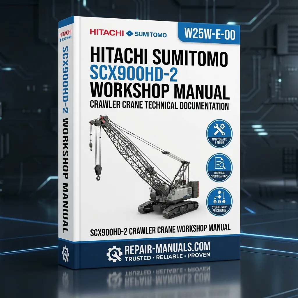 Hitachi Sumitomo SCX900HD-2 Crawler Crane Workshop Service Repair Manual PDF