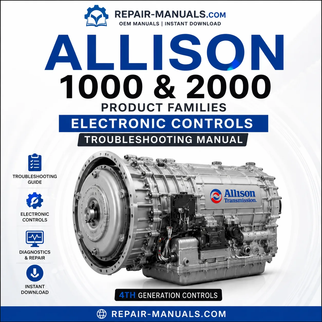 Allison 1000 and 2000 Product Families Electronic Controls Troubleshooting Manual PDF