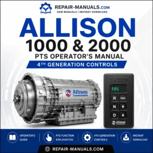 Allison 1000 & 2000 PTS Operator's Manual PDF | 4th Generation Controls