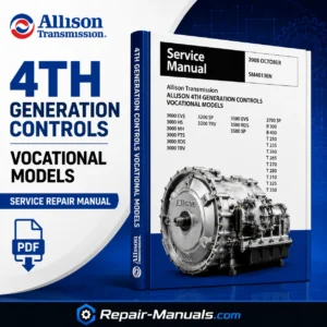 Allison 3000 Product Family 4th Generation Controls Service Repair Manual