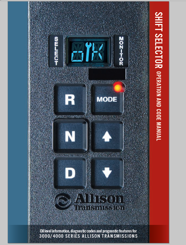 Allison 4th Generation Electronic Controls Shift Selector Manual PDF