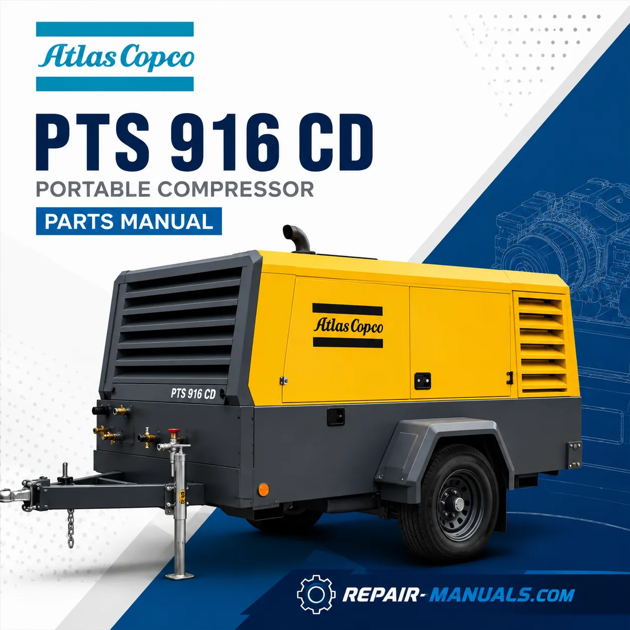 Atlas Copco PTS 916 CD Portable Compressor Parts Manual PDF