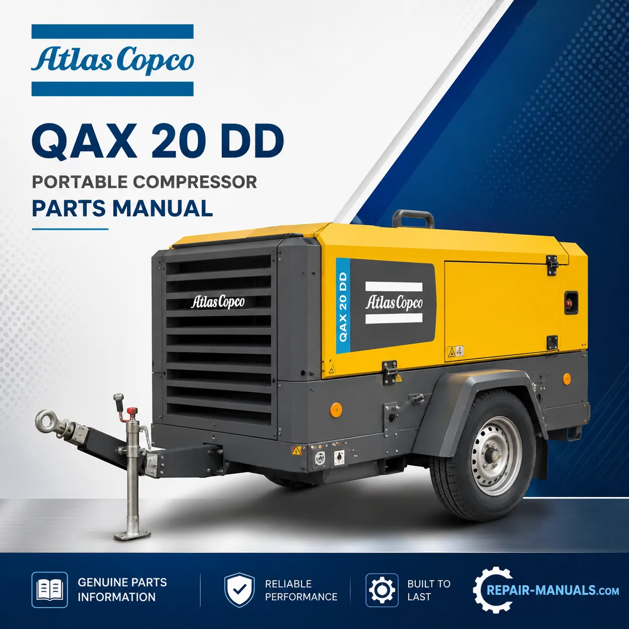 Atlas Copco QAX 20 DD Portable Generator Parts Manual PDF