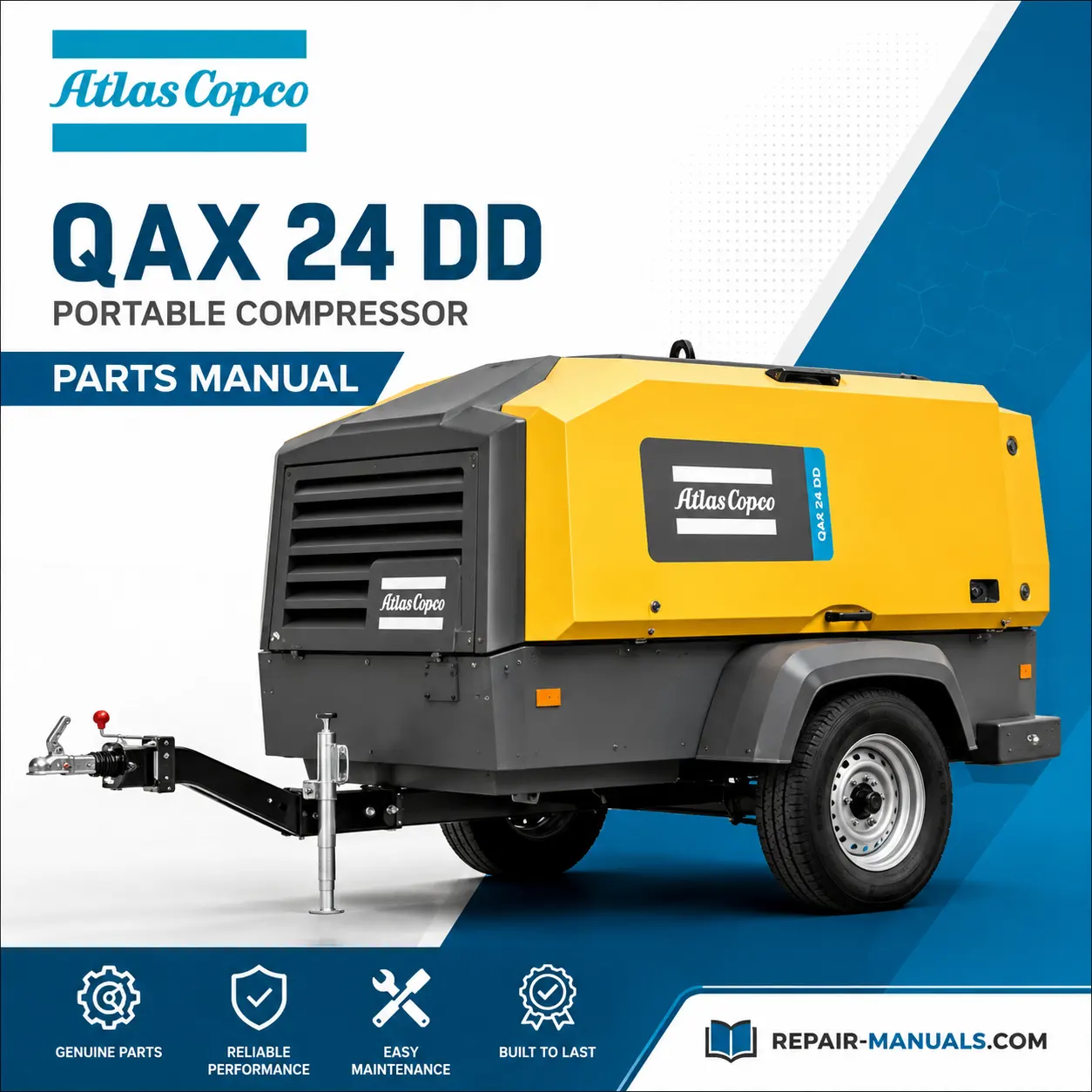 Atlas Copco QAX 24 DD Portable Generator Parts Manual PDF