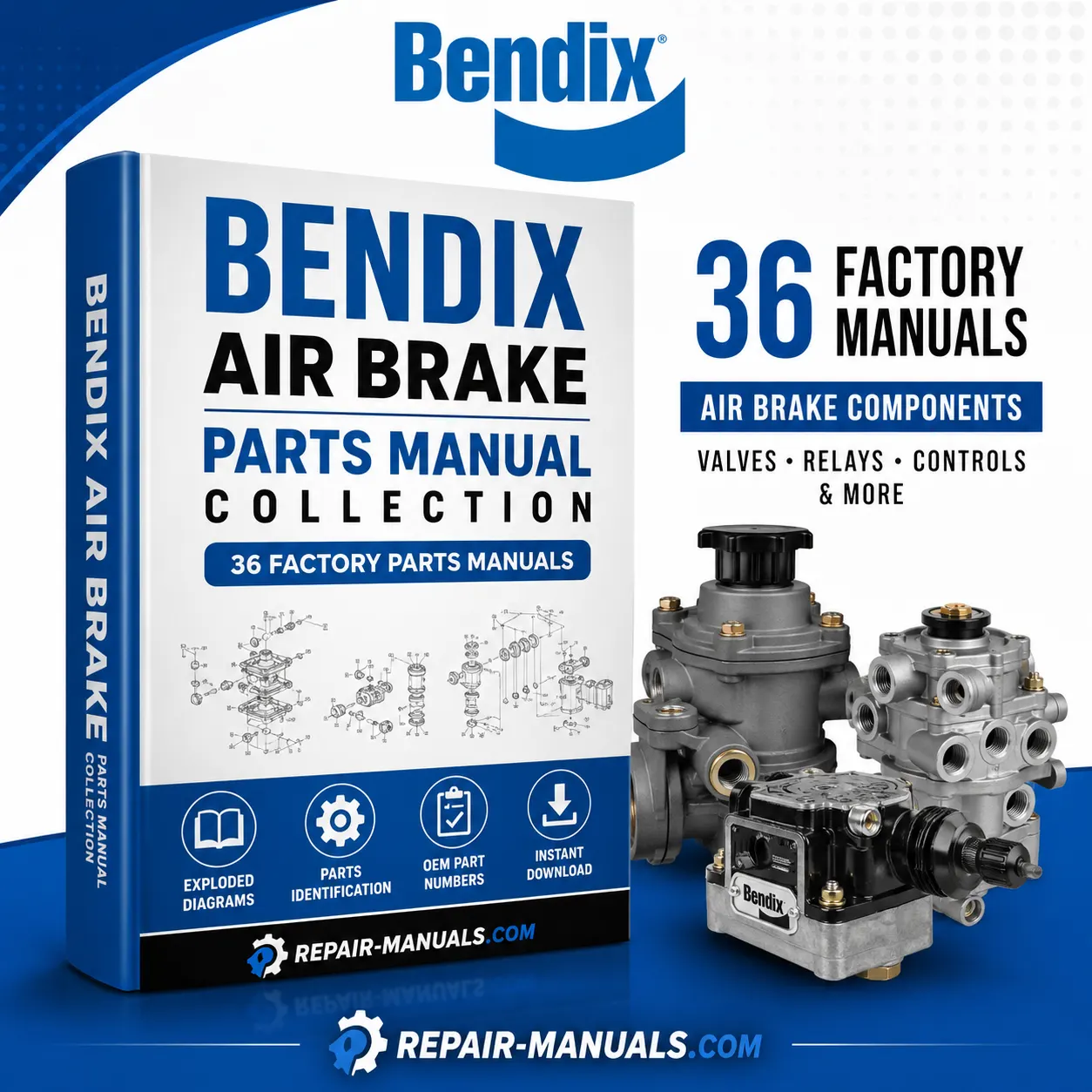 Bendix Air Brake Components Parts Manual Collection PDF