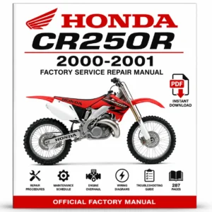 Honda CR250R Factory Service Repair Manual (2000-2001 Models)