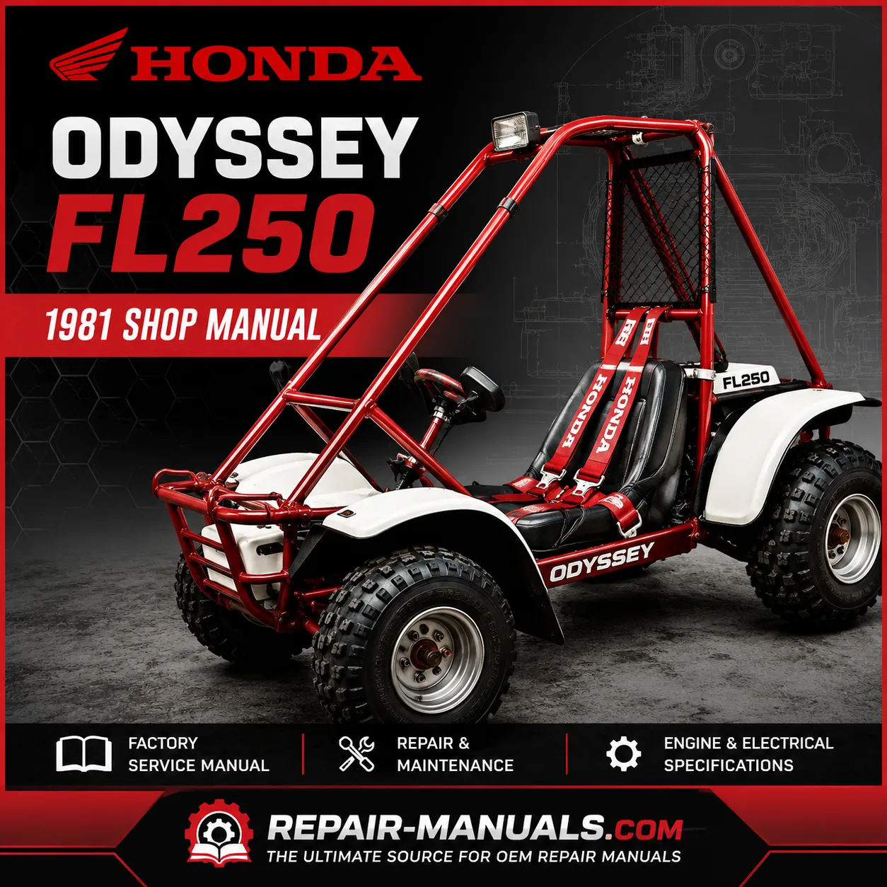 1981 Honda Odyssey FL250 Shop Service Repair Manual PDF