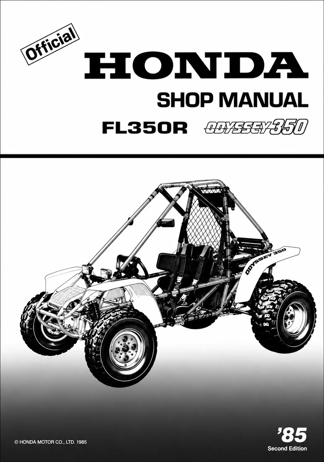 1985 Honda Odyssey FL350R Factory Service Repair Manual PDF Download