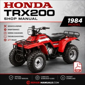 Honda TRX200 ATV Shop Service Repair Manual PDF (1984 Model)