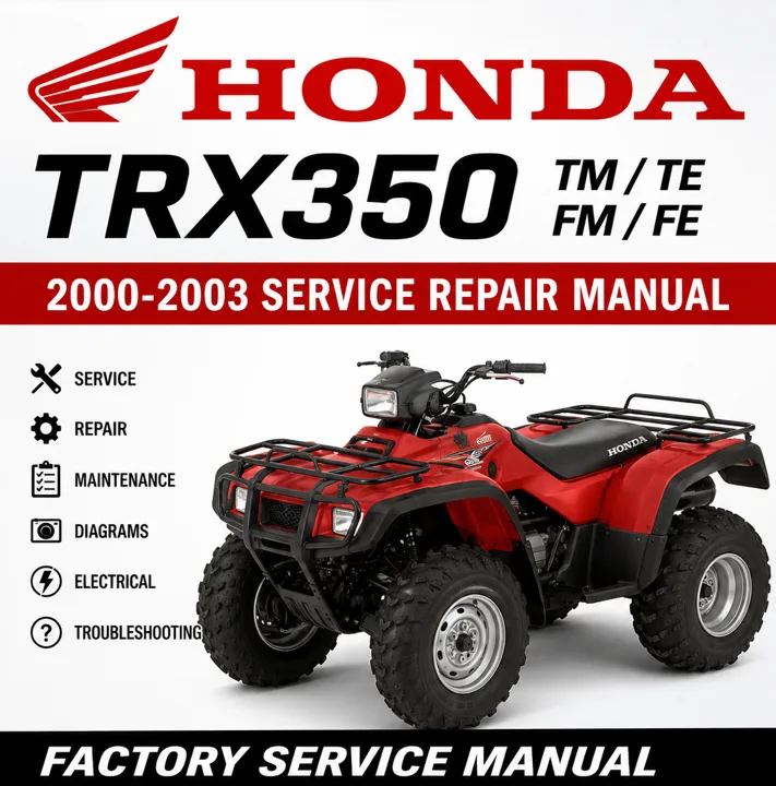 2000-2003 Honda TRX350 TM TE FM FE Factory Service Repair Manual PDF