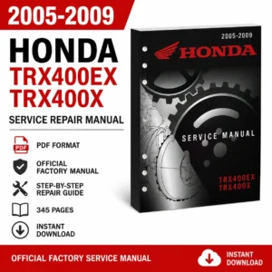Honda TRX400EX TRX400X ATV Service Repair Manual (2005-2009 Models)