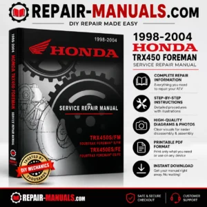 Honda TRX450 Foreman Factory Service Repair Manual (1998–2004 Models)