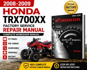 Honda TRX700XX Factory Service Repair Manual (2008-2009 Models)