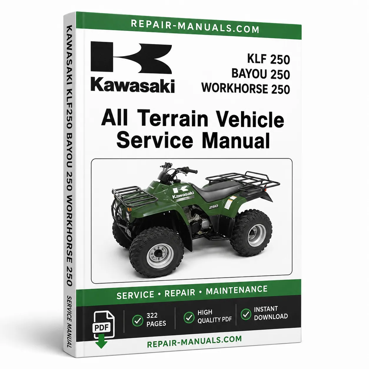 Kawasaki KLF250 Bayou 250 Workhorse 250 Factory Service Repair Manual PDF