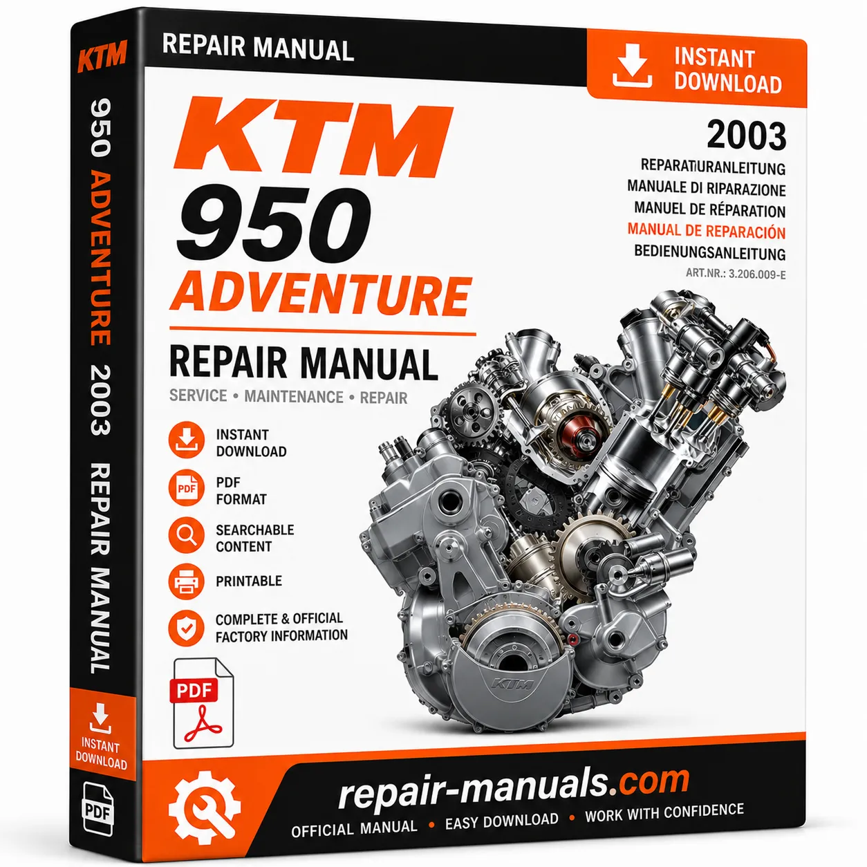 2003 KTM 950 Adventure Factory Repair Manual PDF Download